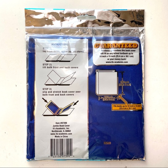 📖 Jumbo Book Cover Oversized Stretchy Fabric & Bookmark Set 📚 - Picture 3 of 6